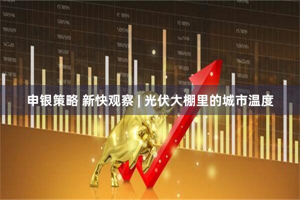 申银策略 新快观察 | 光伏大棚里的城市温度