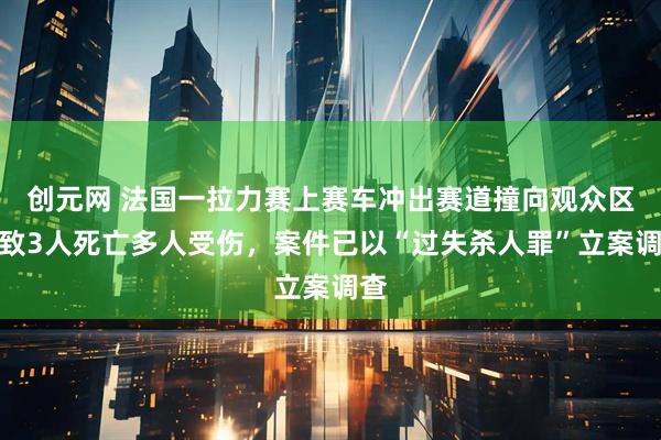 创元网 法国一拉力赛上赛车冲出赛道撞向观众区，致3人死亡多人受伤，案件已以“过失杀人罪”立案调查