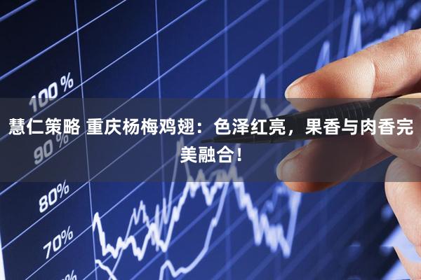 慧仁策略 重庆杨梅鸡翅：色泽红亮，果香与肉香完美融合！